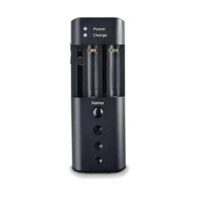 Carregador universal de viagem Hama Delta - Pilhas de 3,6 V, 3,7 V, 7,2 V e 7,4 V - Pilhas AA e AAA - USB-C