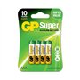 Pacote com 4 pilhas alcalinas super LR03 AAA de 1,5 V