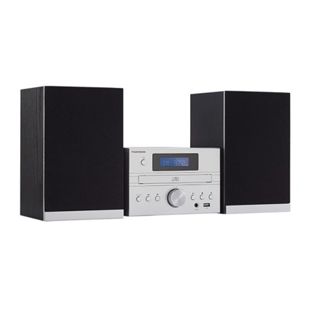 Sistema Hi-Fi Micro Bluetooth Thomson MIC122BT - Leitor de CD e Rádio FM - Potência Musical de 50W - Tecnologia Bass Boost - Con