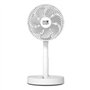 Ventilador de mesa portátil e dobrável Muvip, 6,5 W, 19 cm de diâmetro - 4 velocidades - Ângulo ajustável até 90º - Autonomia da