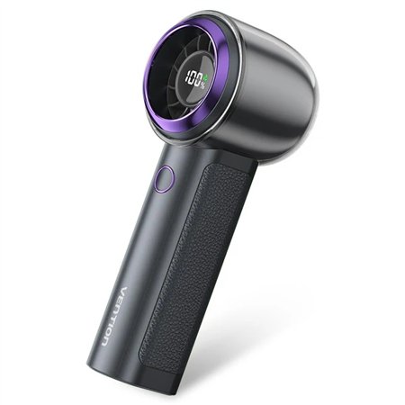 Ventilador portátil Vention PBB - Velocidade máxima de 13000 RPM - Níveis ajustáveis de 1 a 100 - Bateria de 3000 mAh - Conexão 