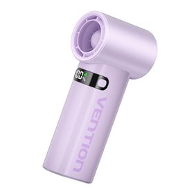 Ventilador portátil Vention PBE - Velocidade máxima de 17.000 RPM - Níveis ajustáveis de 1 a 100 - Bateria de 3.000 mAh - Visor 