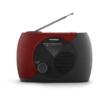 Rádio FM portátil Thomson RT353 - Cor: Laranja/Preto