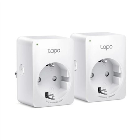 Conjunto de 2 Tomadas Inteligentes TP-Link Tapo P110 - Wi-Fi - Desligamento Automático - Monitoramento de Energia e Consumo - Mo