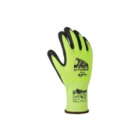 Luvas de Trabalho Upower Flex para Destreza e Flexibilidade - Tamanho 9 - Dorso Elástico Respirável, Palma Durável, Compatível c