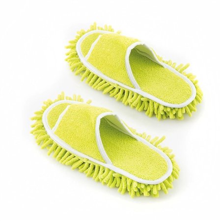 Chinelo de limpeza Innovagoods Mop&Go - Solas removíveis com velcro - Fácil de limpar - Tamanho único 35-43 - Unissex - 27x11x4c