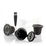 Innovagoods Recoff Pacote com 3 Cápsulas de Café Reutilizáveis - Aço Inoxidável - Fáceis de Limpar - Compatíveis com Máquinas de