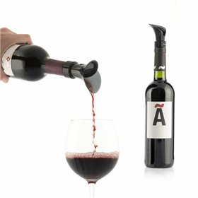 Dispensador de vinho Innovagoods Wintopp 2 em 1 com rolha e aerador - Multifuncional - Vedação hermética - Anti-gotejamento - Fá