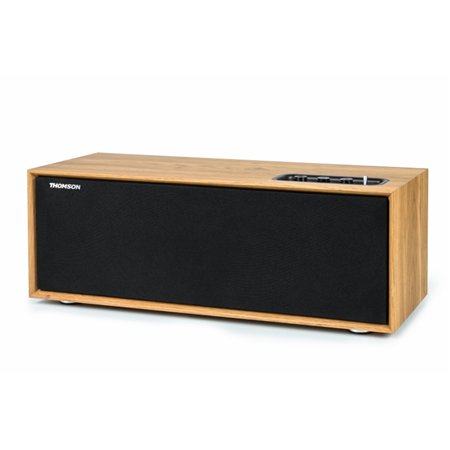 Sistema estéreo Thomson WS702 2.1 - Bluetooth - 150 W de potência musical - Cor madeira