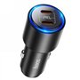 Carregador de isqueiro 2x USB-C (PD, QC3, AFC) 40W Hoco NZ3 - Preto