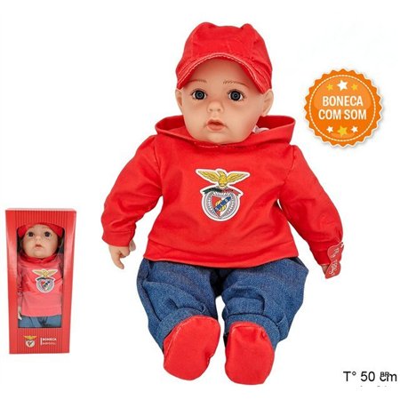 Bebe SL Benfica 50cms c/Som (Boné)