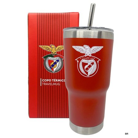 Copo termico c/Palinha 600ML SL Benfica