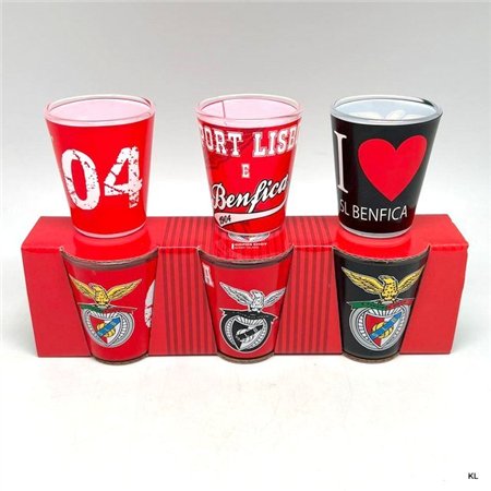 Conjunto 3 Shots SL Benfica