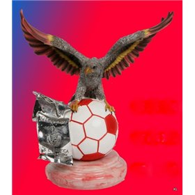 Águia Bola C/Galhardete c/Caixa SL Benfica 23cms