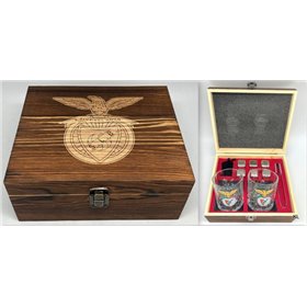 Estojo 2 Copos Whisky+Cubos Gelo SL Benfica