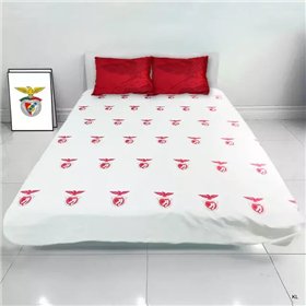 Conjunto Benfica Lençol+2 Fronhas Casal 100% Poliéster