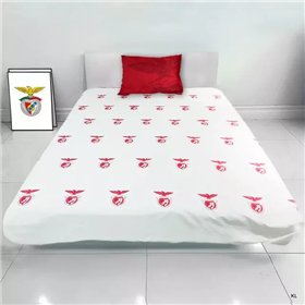 Conjunto Benfica Lençol+1 Fronha Solteiro 100% Poliéster