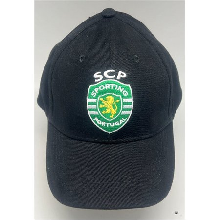 Bone Adulto Preto Sporting CP