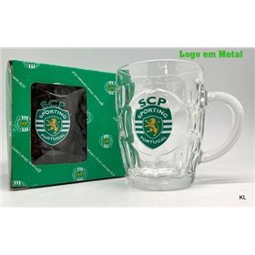 Caneca Cerveja Vidro Sporting CP 0,55CL