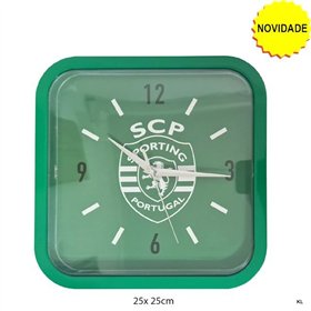 Relógio de Parede Sporting CP 25x25cms