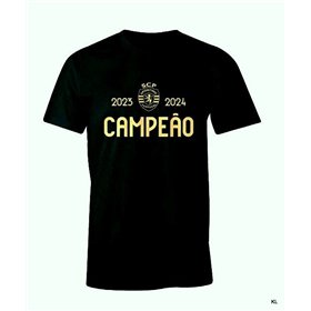 TShirt Campeao Sporting Preta