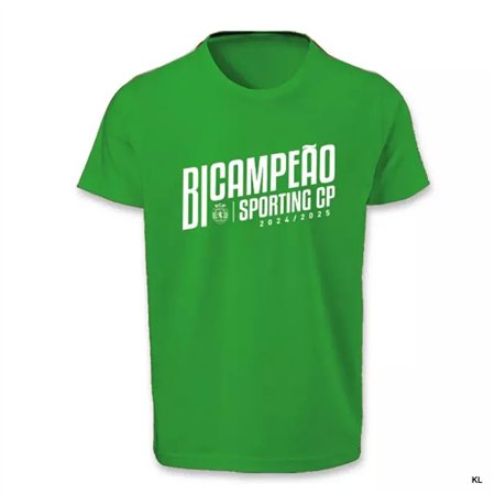 T-Shirt Sporting CP BiCampeão 24/25 Adulto