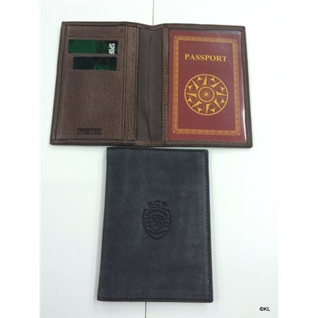 Carteira passaporte pele Sporting