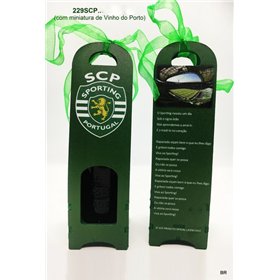Conj. com Miniatura do Vinho do Porto Sporting CP