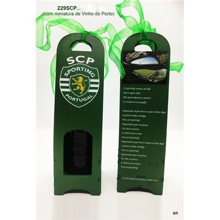 Conj. com Miniatura do Vinho do Porto Sporting CP