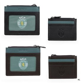 Porta Moedas/Porta Cartoes Pele Sporting CP