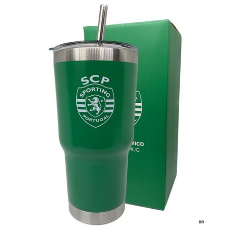 Copo termico c/Palinha 600ML Sporting CP