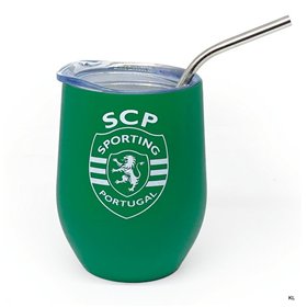 Copo Aluminio termico c/Palinha Sporting CP