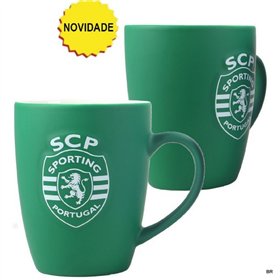 Caneca Sporting CP com emblema em Relevo