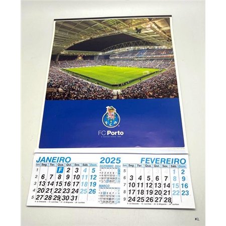 Calendario de Parede 2025 FC Porto