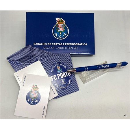 Conjunto Cartas Jogar+ Esferografica FC Porto