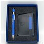 Conjunto Porta Cartoes Pele + Esferografica FC Porto