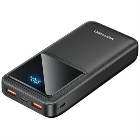 Powerbank 20000mAh Vention FHLB0/ 22.5W/ Preta