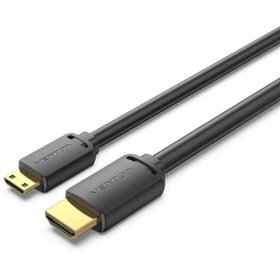 Cabo HDMI 4K Vention AGHBH/ HDMI Macho - Mini HDMI Macho/ 2m/ Preto