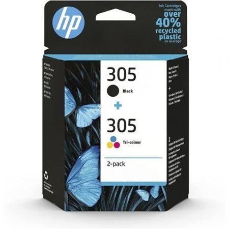 Tinteiro Original HP nº305 Multipack/ Preto/ 3 Cores
