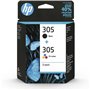 Tinteiro Original HP nº305 Multipack/ Preto/ 3 Cores