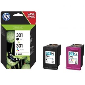 Tinteiro Original HP nº301 Multipack/ Preto/ 3 Cores