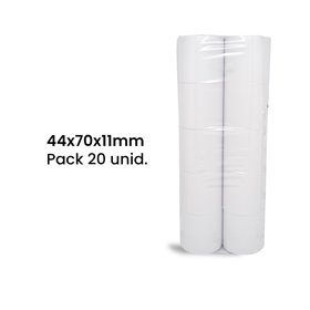 Rolo de Papel Normal 44x70x11 - Pack de 10 unidades