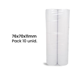 Rolo de Papel Normal 76x70x11 - Pack de 10 unidades