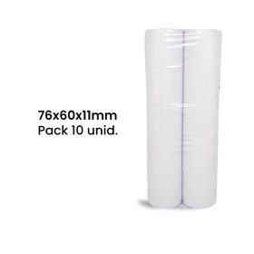 Rolo de Papel Normal 76x60x11 - Pack de 10 unidades