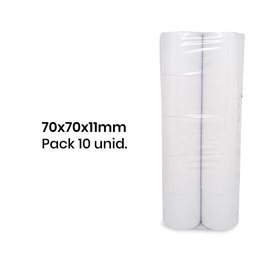 Rolo de Papel Normal 70x70x11 - Pack de 10 unidades