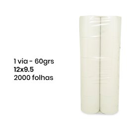 Papel de Computador 12x9,5/70g - 1 Via Branco - 1700 Folhas