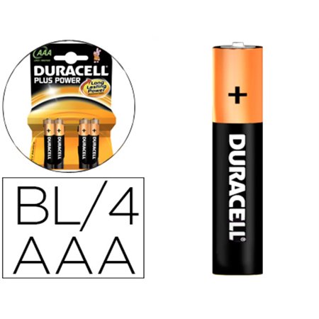 Pilha Duracell Recarregavel AAA 750 Mah Blister de 4 Unidades