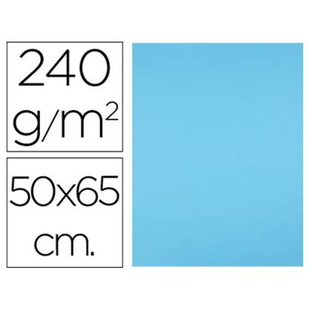 Cartolina 50X65 Cm 240 Gr Celeste Pack de 25 Unidades