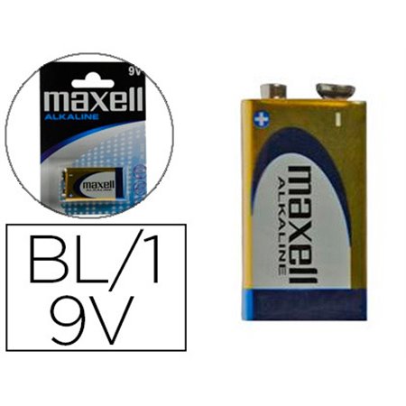 Pilha Maxell Alcalina 9V Lr09 Blister de 1 Unidade