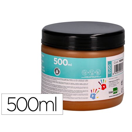 Pintura A Dedos Frasco de 500 Ml Castanho